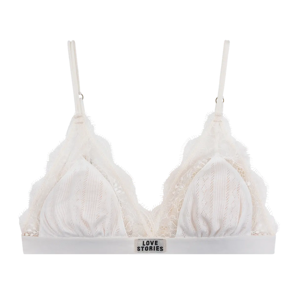 Love Stories Love Lace Off White bralette