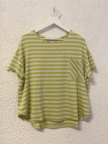 Flirt green striped t-shirt