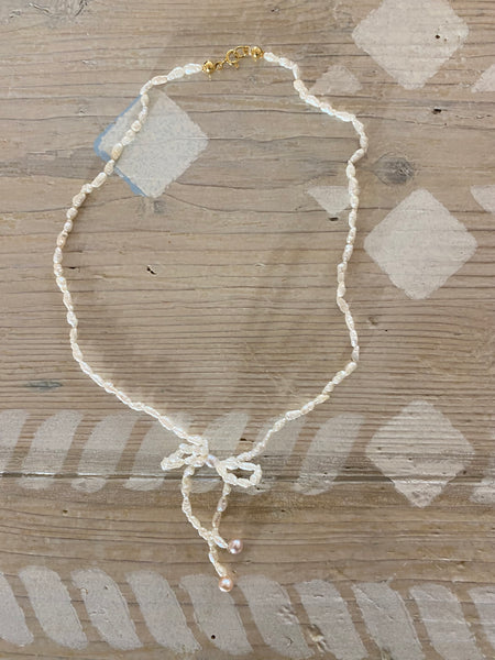 Fiocchetti river pearl necklace