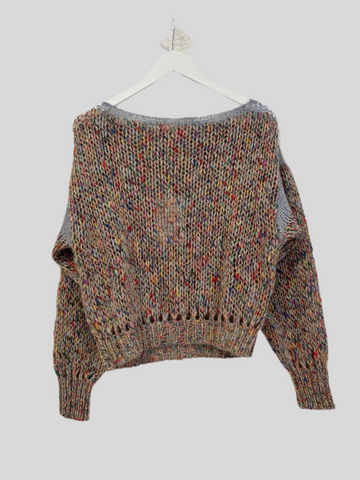 Chiara Bertani melange multicolor sweater