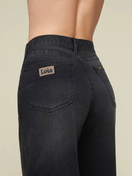 Lois Skater Loose Cole Stone black jeans