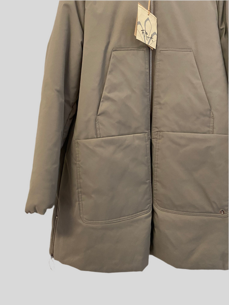 Flirt taupe nylon jacket