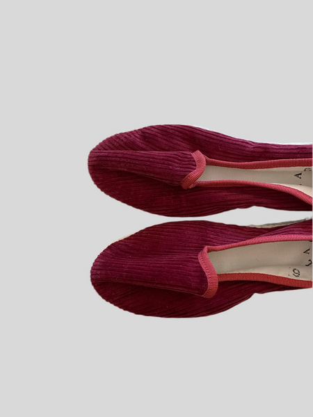 SPECIAL PRICE * LAC grape velvet Friulane shoes