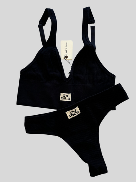 Love Stories Posey Black bralette