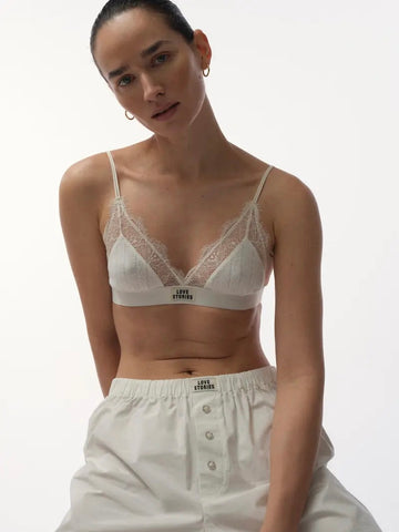 Love Stories Love Lace Off White bralette