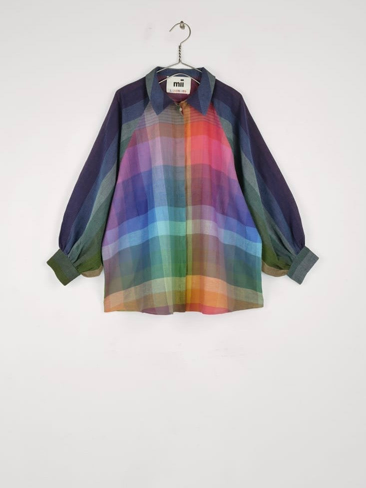 Camicia Mii Collection Lulu La Coloriste Nuancier check multicolore