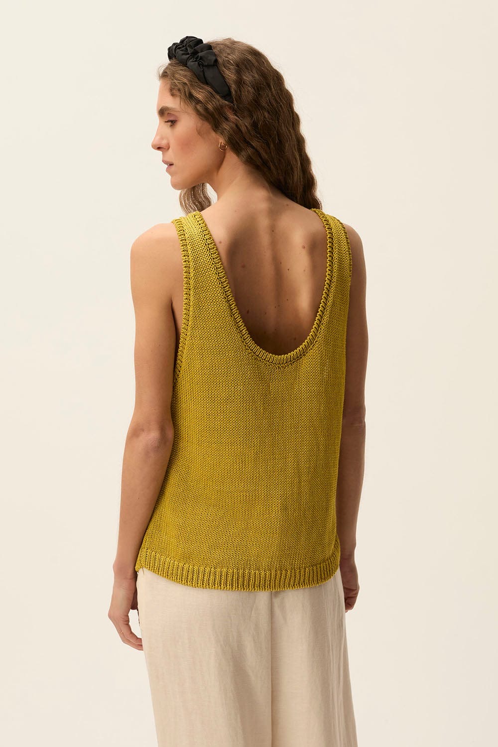 Top Des Petits Hauts Carlota Chartreuse