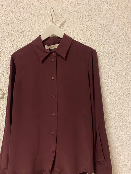 Camicia Tela Orologio bordeaux