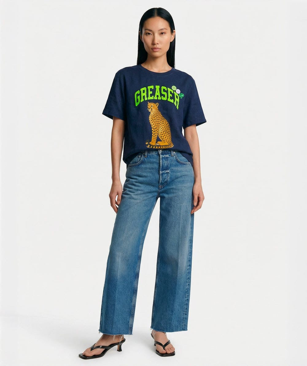 T-shirt Newtone Vee Greaser Navy