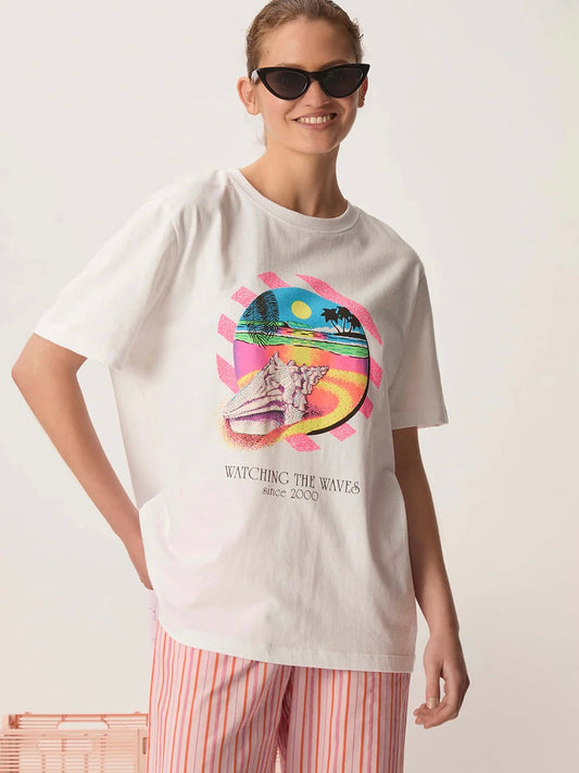 T-shirt Des Petits Hauts Jerafi ecru