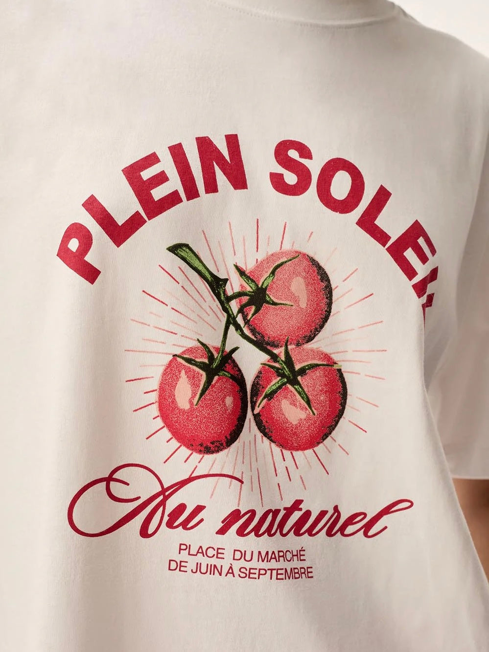 T-shirt Des Petits Hauts Jerem ecru tomato