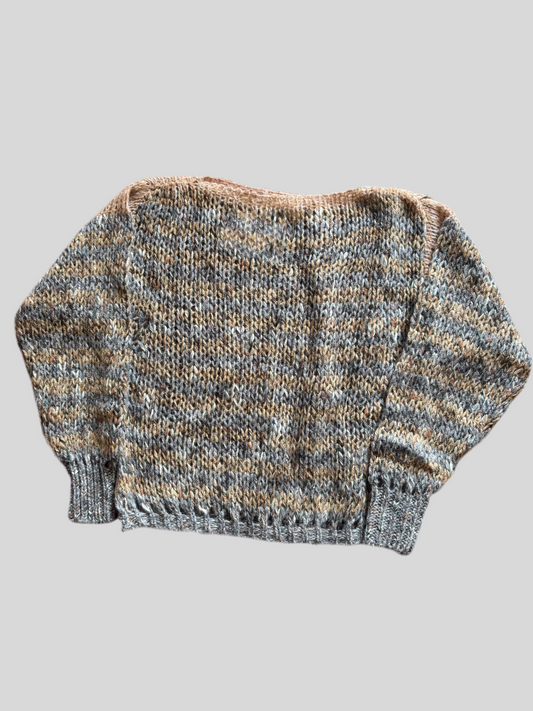 Maglione Chiara Bertani melange grigio senape