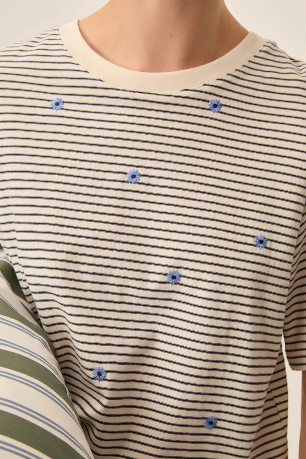 T-shirt Des Petits Hauts Josef marine/ciel
