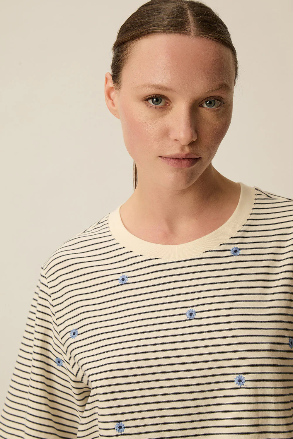 T-shirt Des Petits Hauts Josef marine/ciel