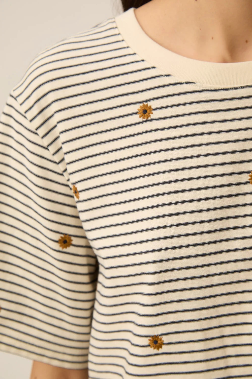 T-shirt Des Petits Hauts Josef marine/mousse