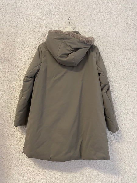 Giaccone Flirt nylon taupe