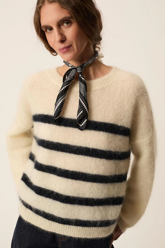 Maglione Des Petits Hauts Aleo creme marine