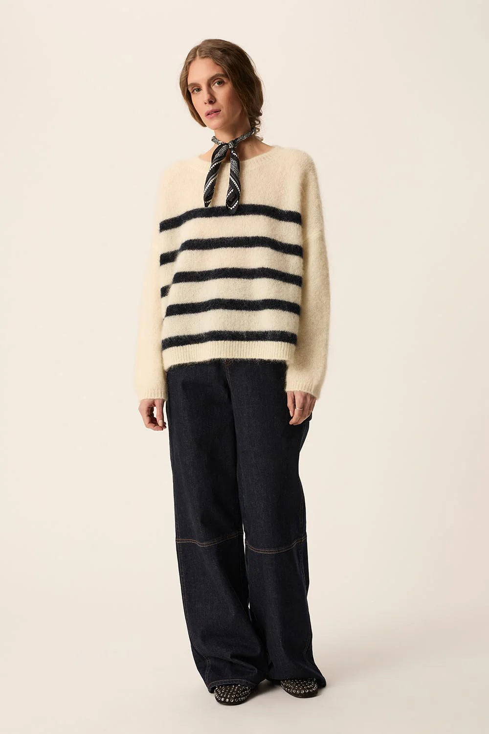 Maglione Des Petits Hauts Aleo creme marine