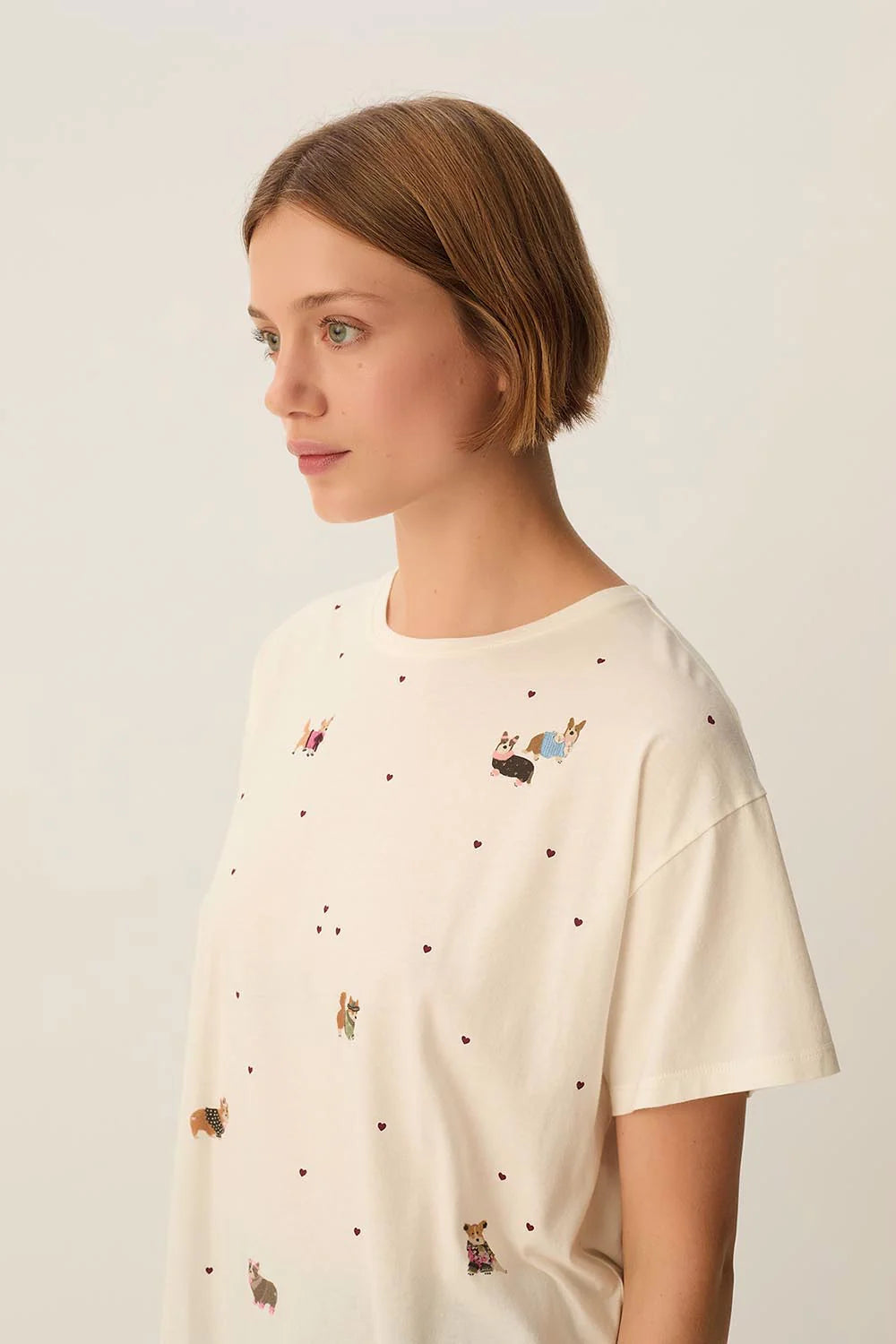 T-shirt Des Petits Hauts Fanelie ecru