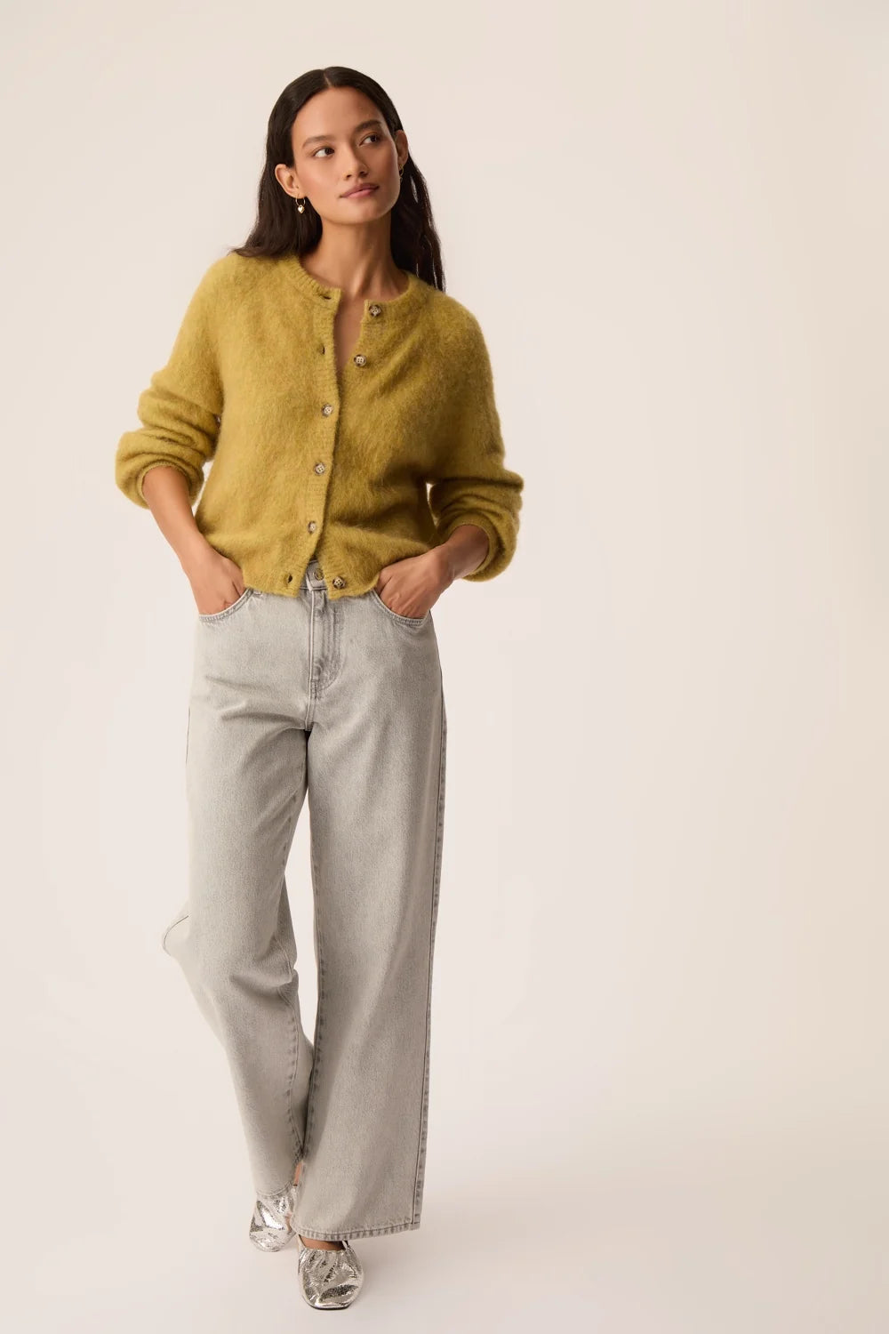 Cardigan Des Petits Hauts Colombine tilleul