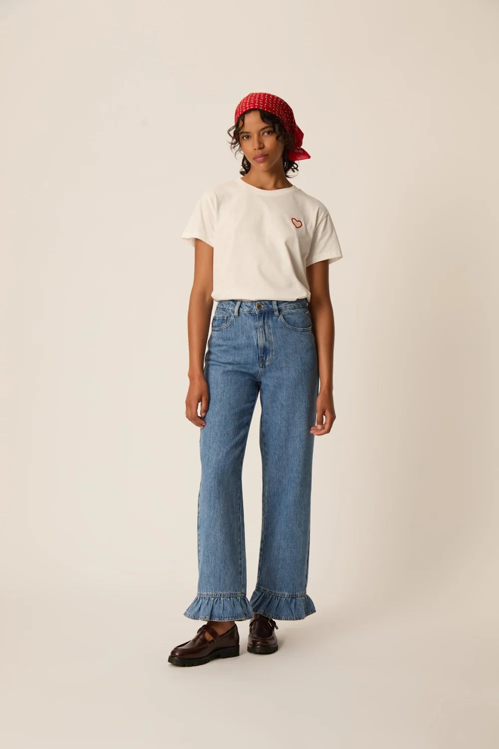 T-shirt Des Petits Hauts Ilian ecru
