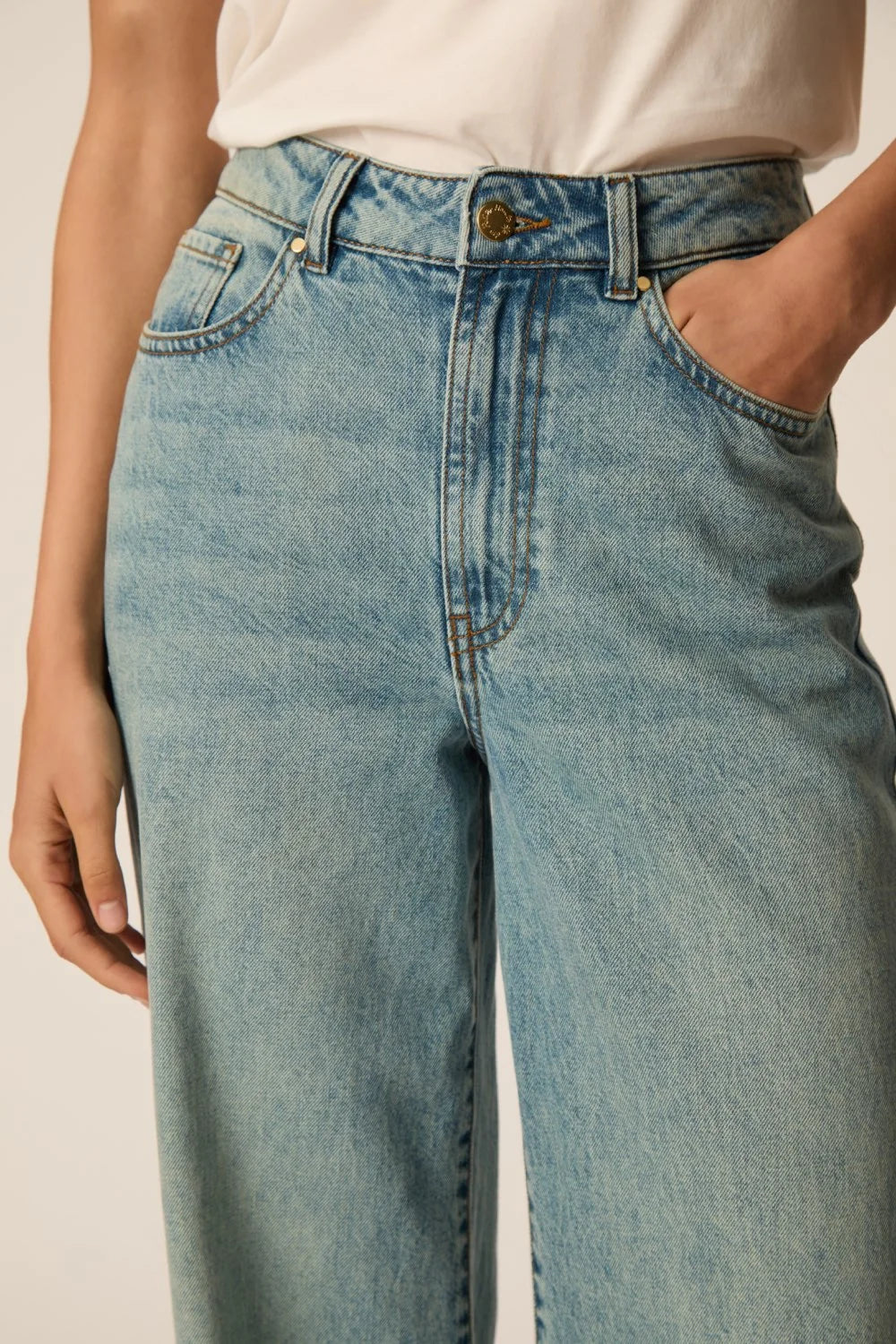 Jeans Des Petits Hauts Louela bleach vintage