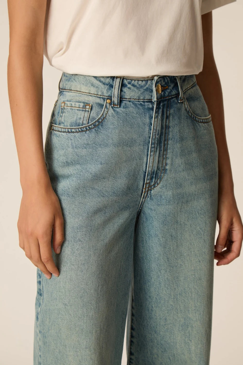 Jeans Des Petits Hauts Louela bleach vintage