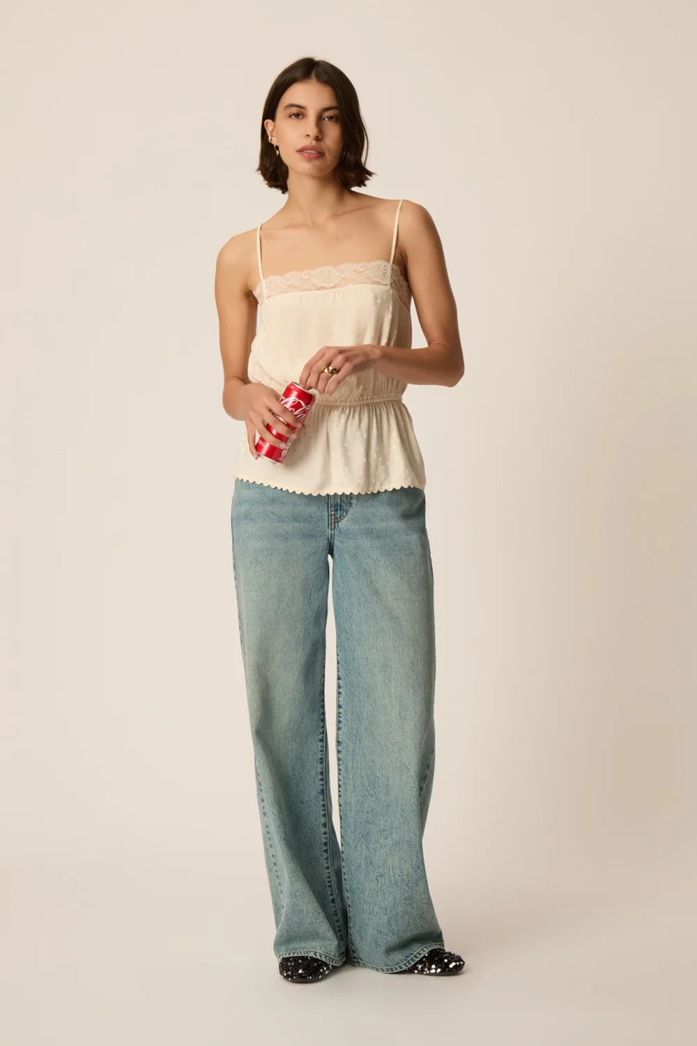Jeans Des Petits Hauts Louela bleach vintage
