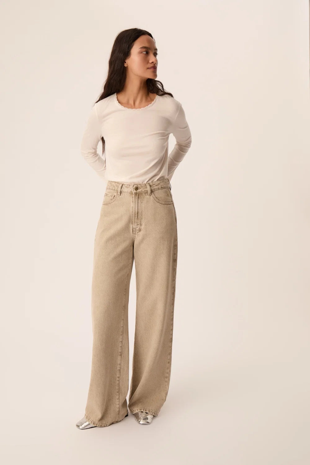 Jeans Des Petits Hauts Louela argile