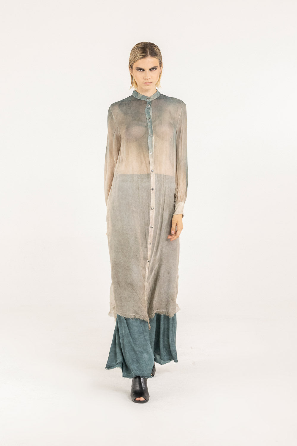 Abito Sanctamuerte chemisier Sand Tiffany