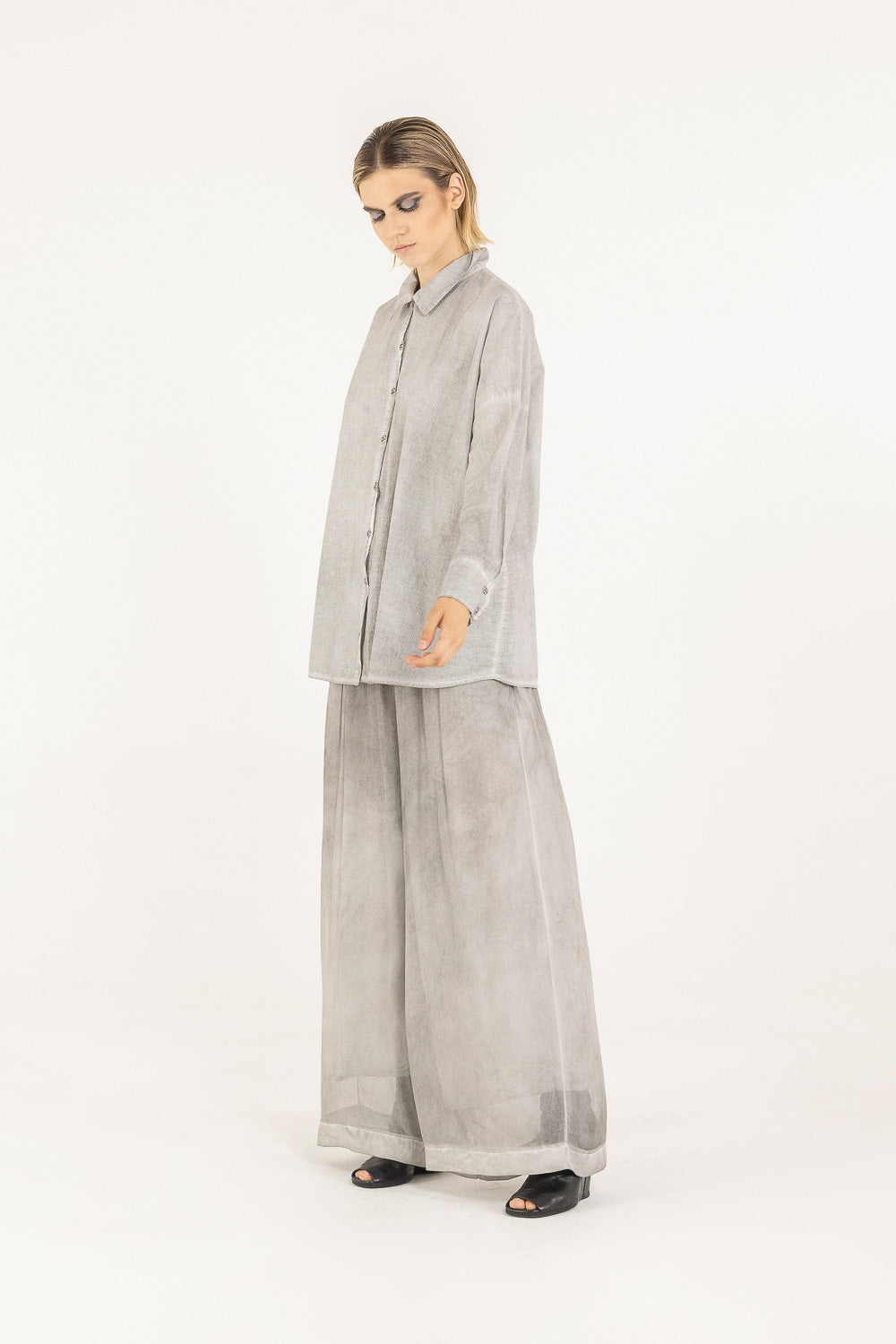Camicia Sanctamuerte Silver Pearl