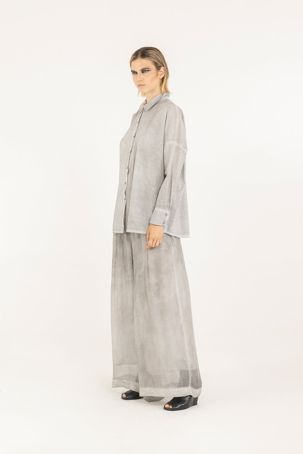 Camicia Sanctamuerte Silver Pearl