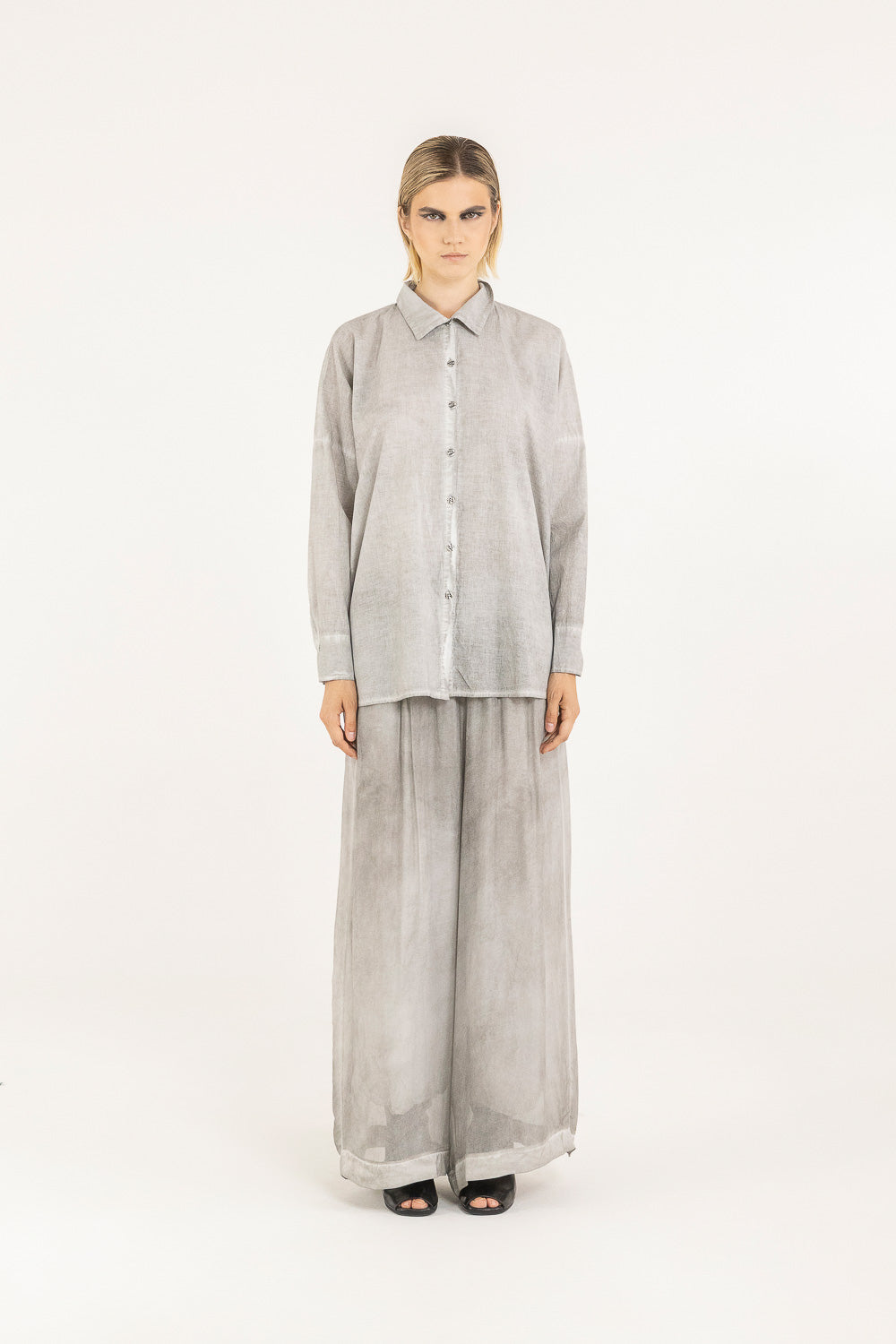 Camicia Sanctamuerte Silver Pearl