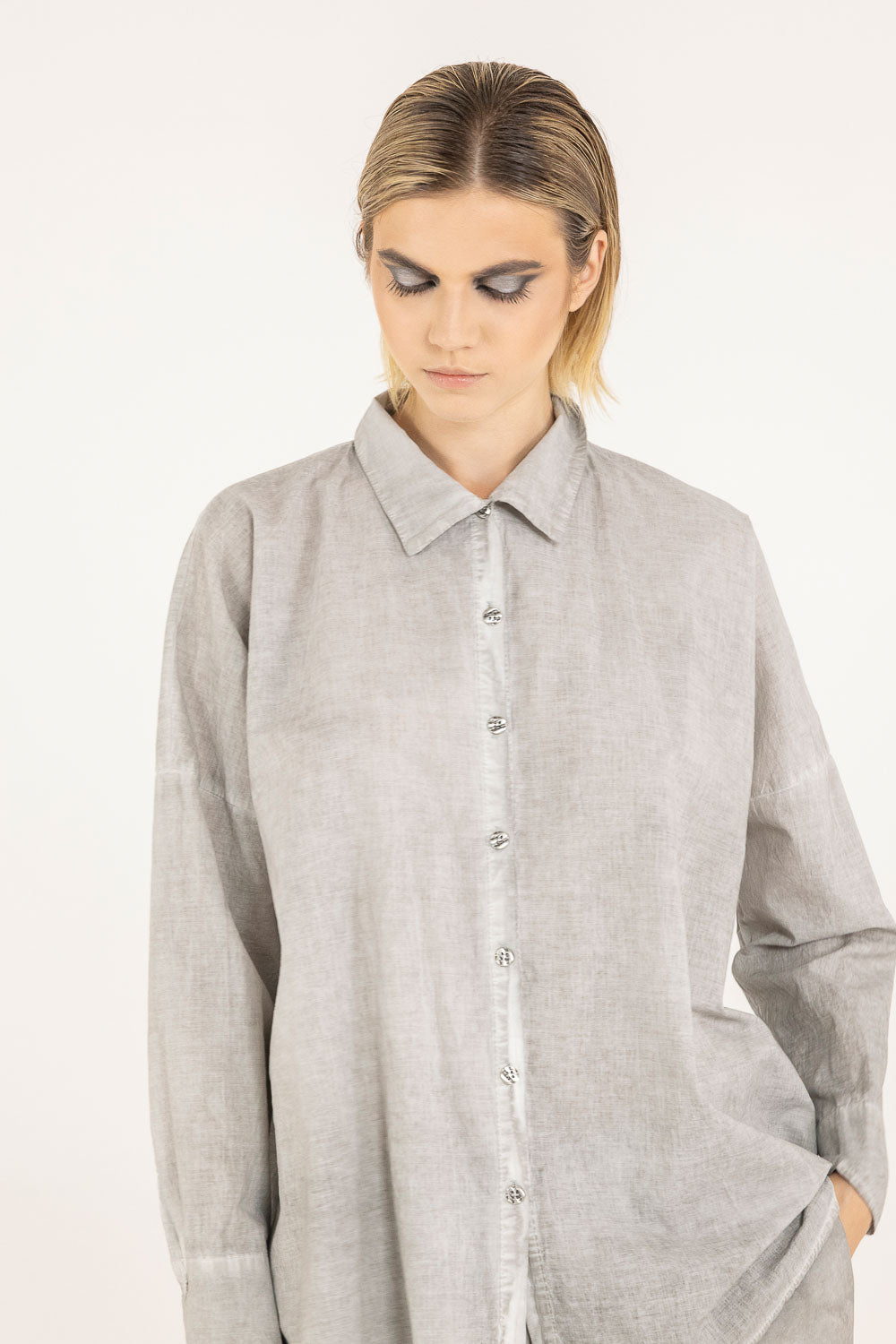 Camicia Sanctamuerte Silver Pearl