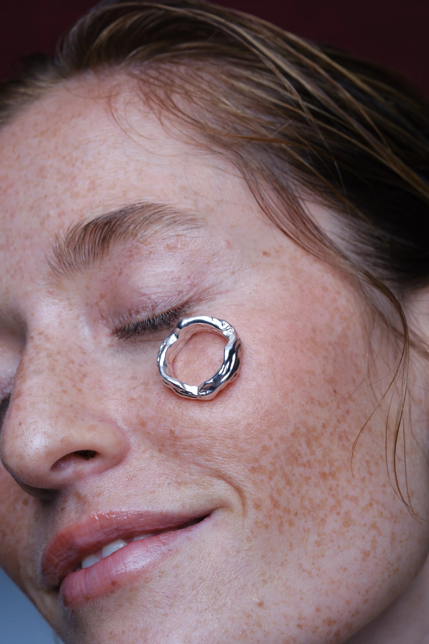 Anello Outerin Layered Earth Silver