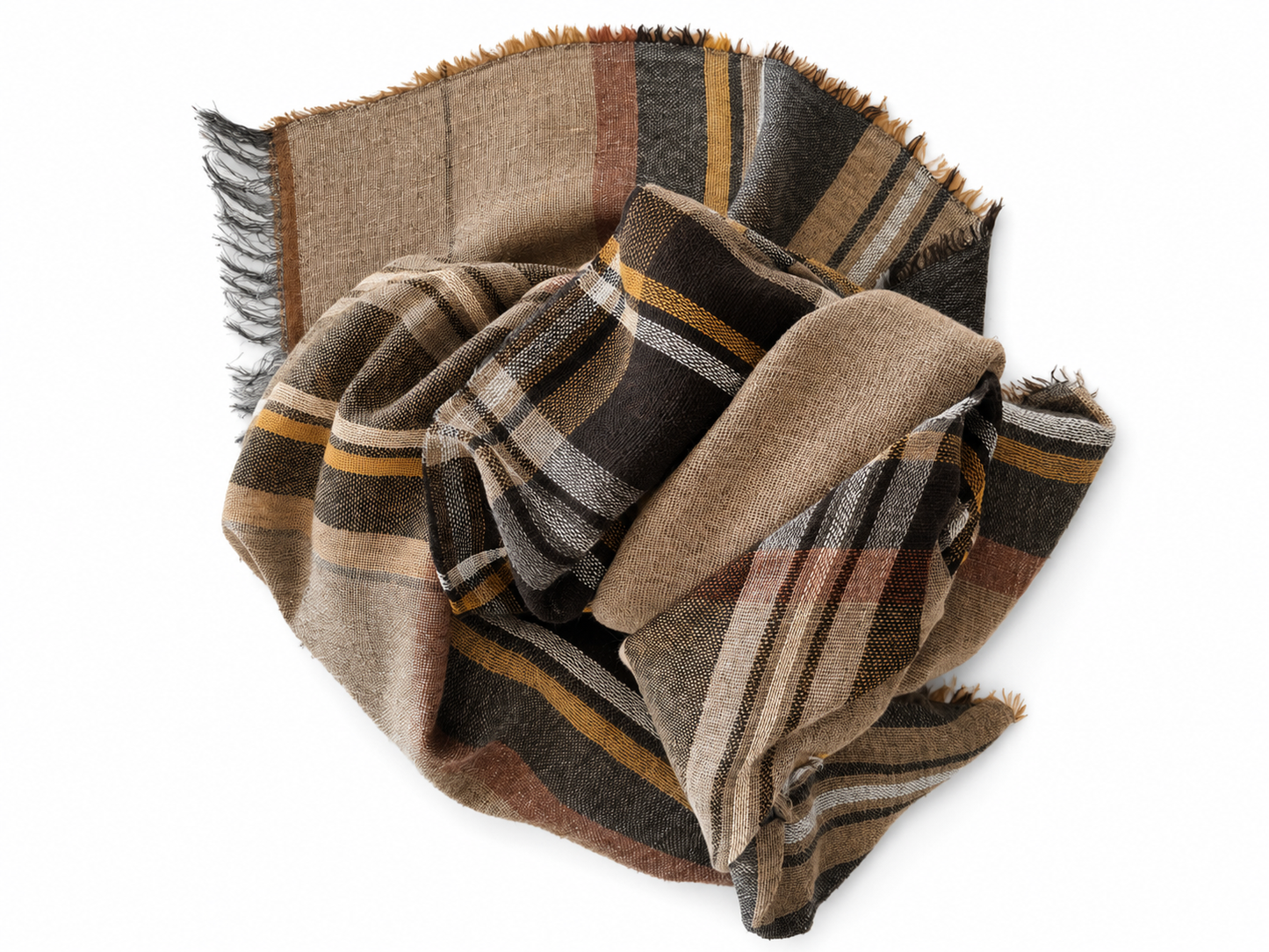 Sciarpa Flirt tartan cammello