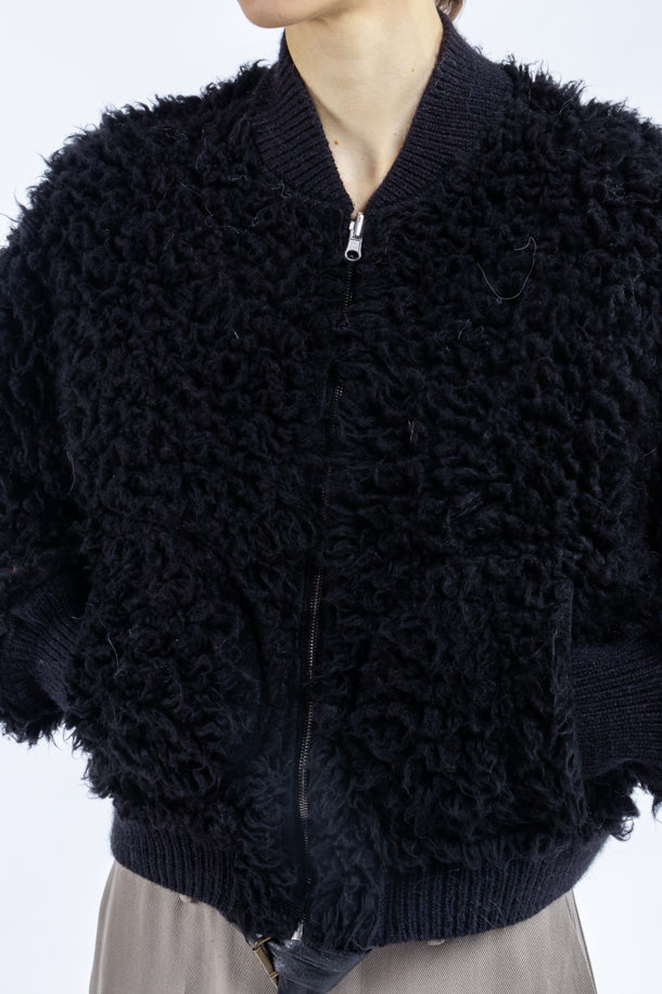 Giaccone Phisique Du Role bomber eco pelliccia nero