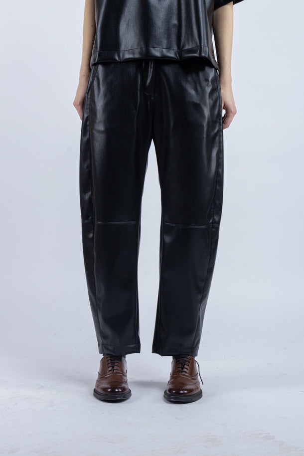 Pantalone Phisique Du Role ecopelle nero 