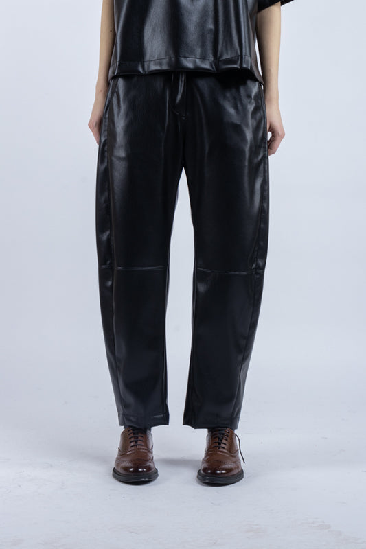 Pantalone Phisique Du Role ecopelle nero 