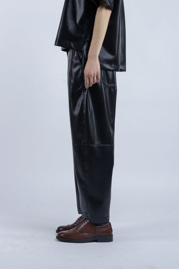 Pantalone Phisique Du Role ecopelle nero 