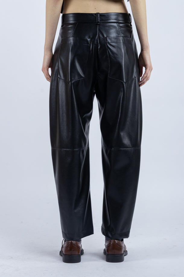 Pantalone Phisique Du Role ecopelle nero 