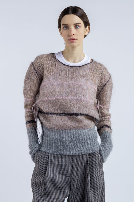 Maglione Phisique Du Role rete beige