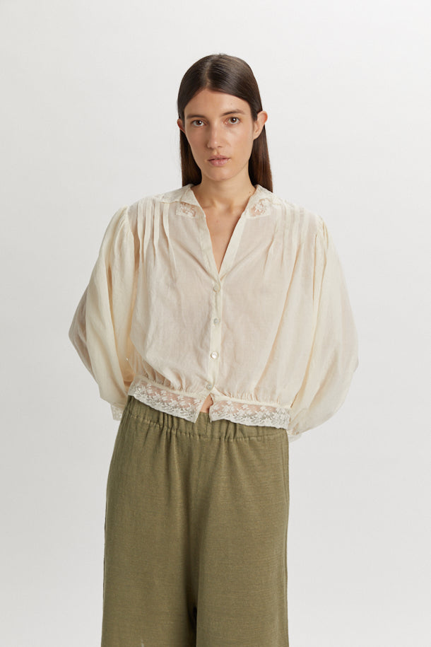 Camicia Phisique Du Role pizzo burro