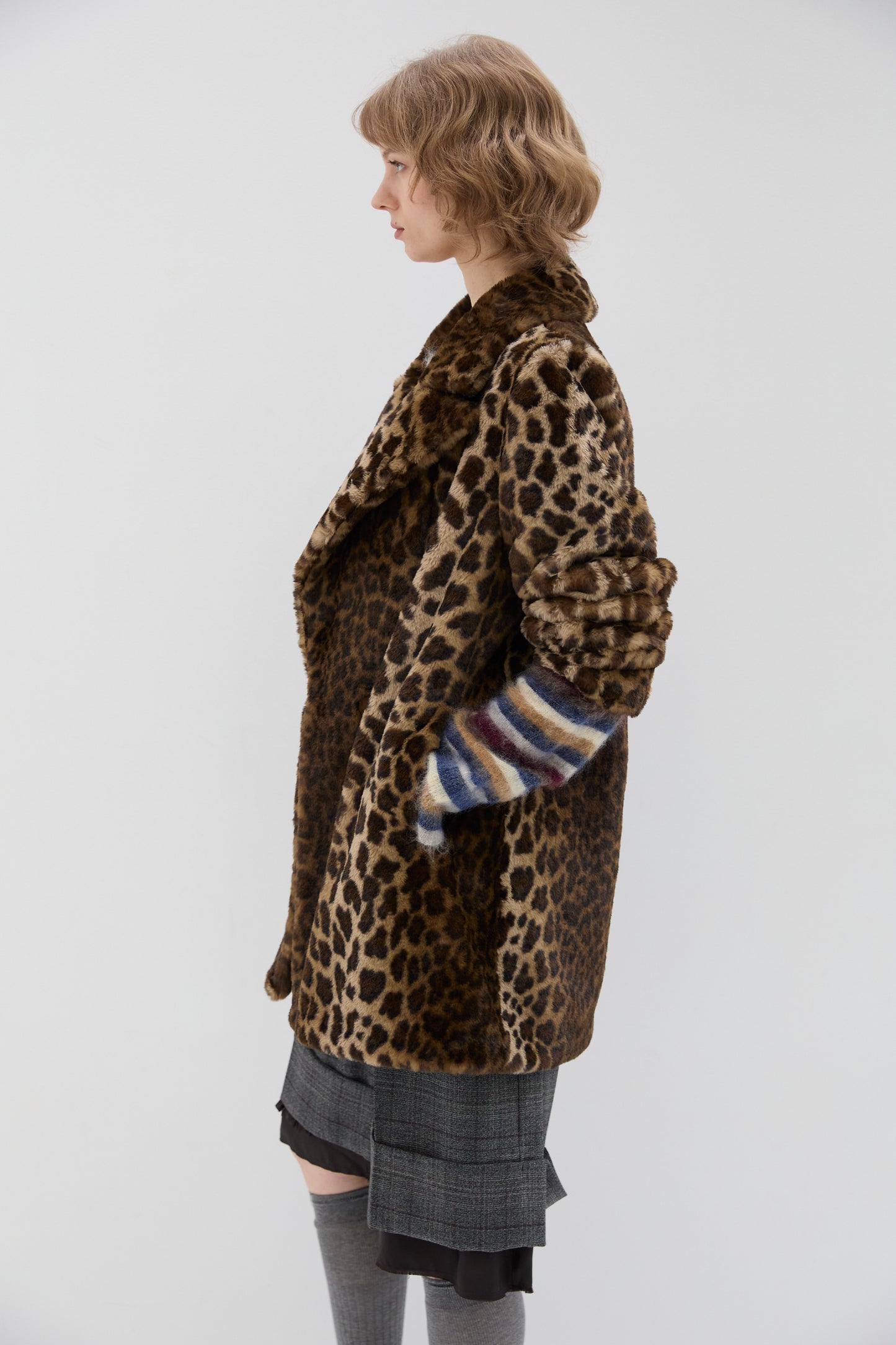 Pelliccia Phisique Du Role midi leopard