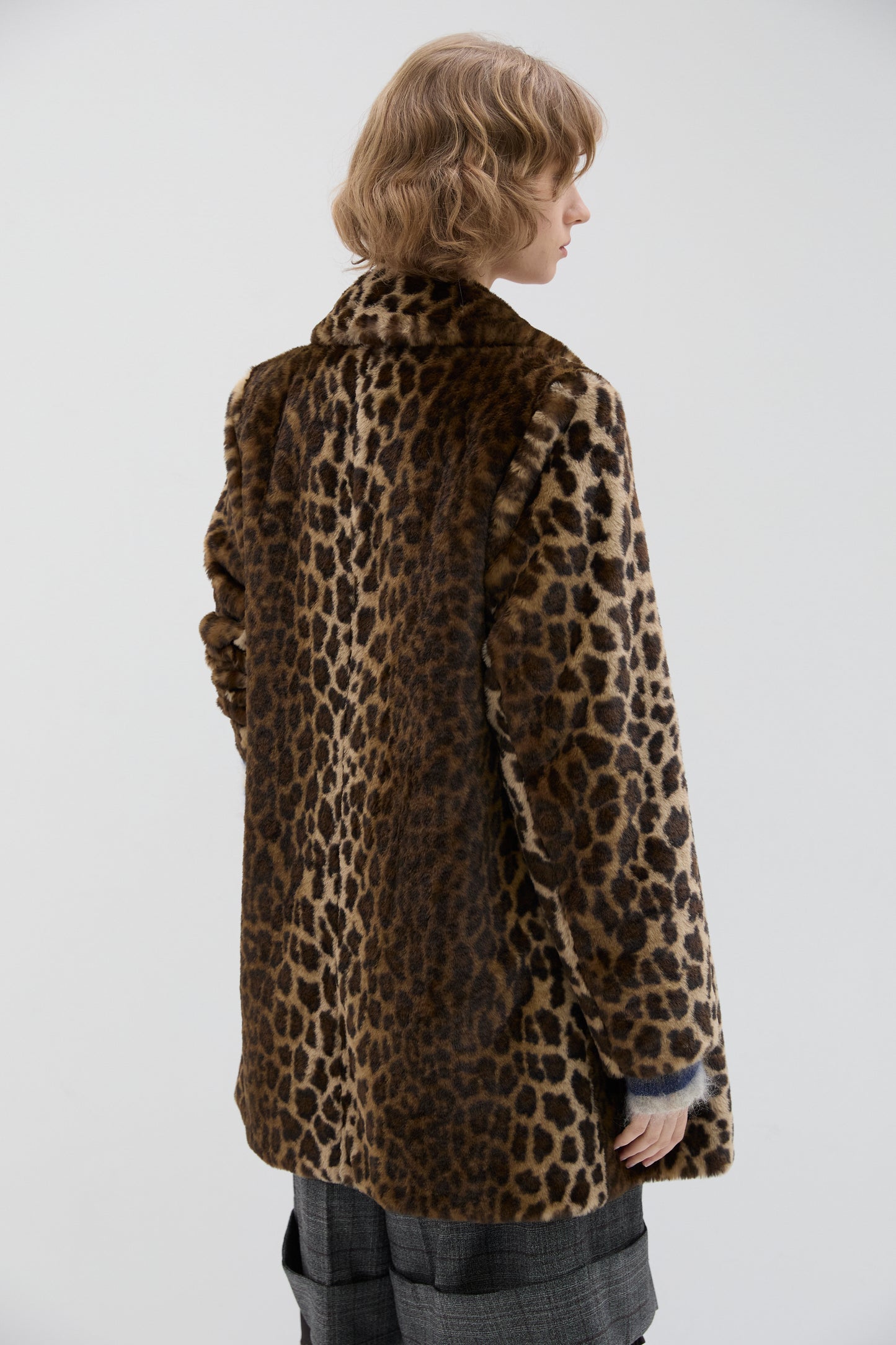 Pelliccia Phisique Du Role midi leopard