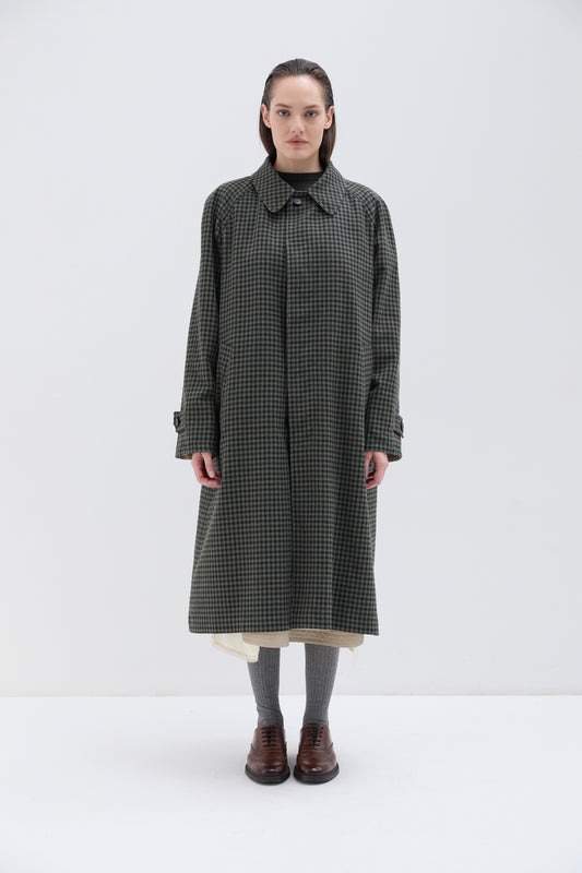 Cappotto Phisique Du Role reversibile pied de poule green