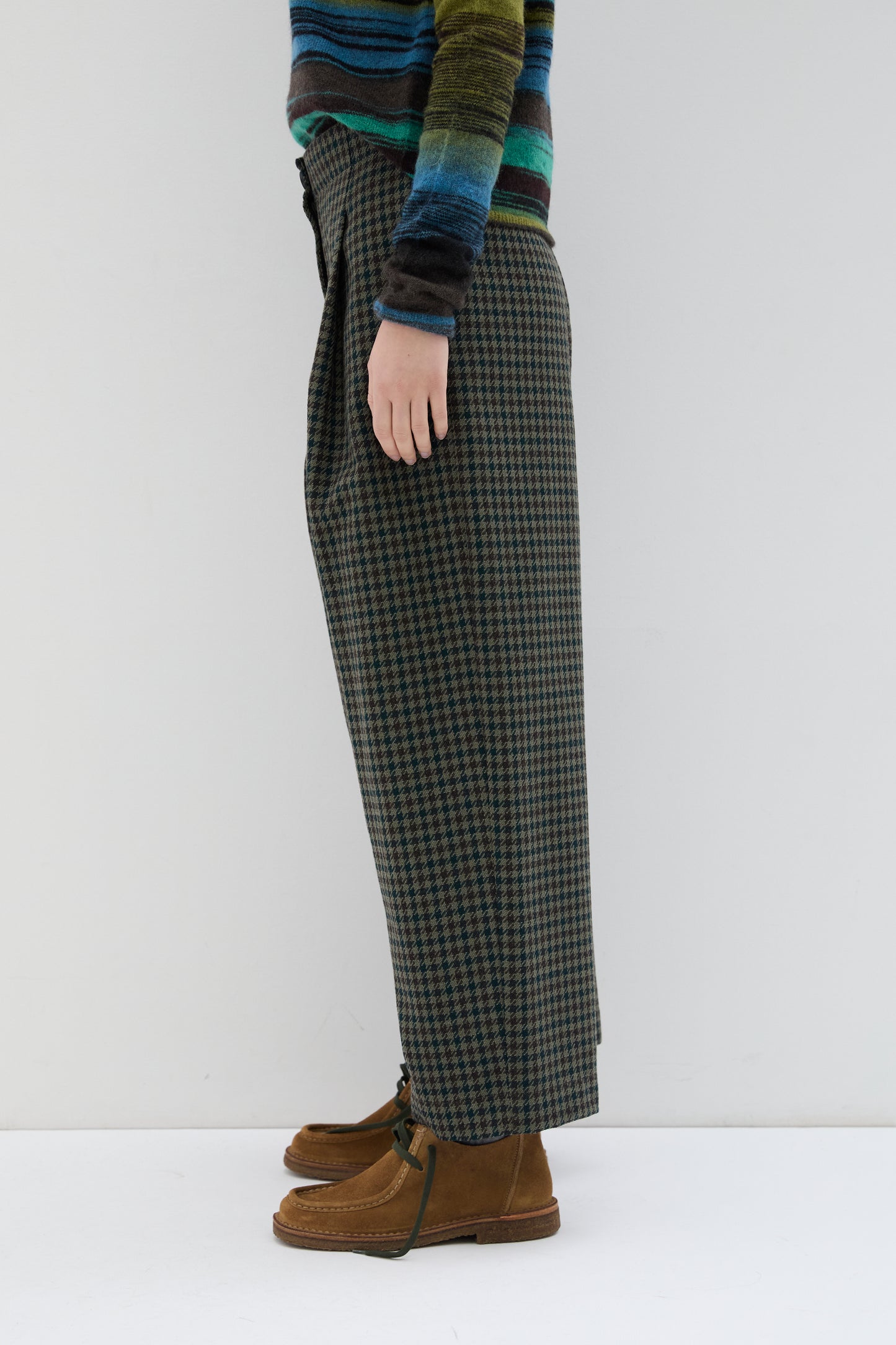 Pantalone Phisique Du Role Tokyo pied de poule green
