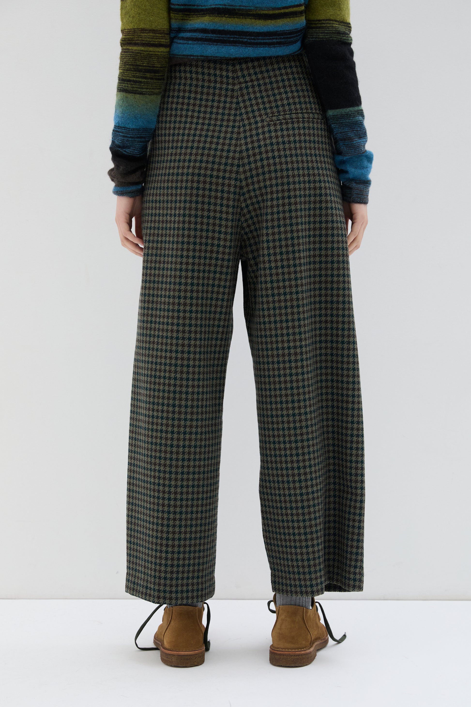 Pantalone Phisique Du Role Tokyo pied de poule green