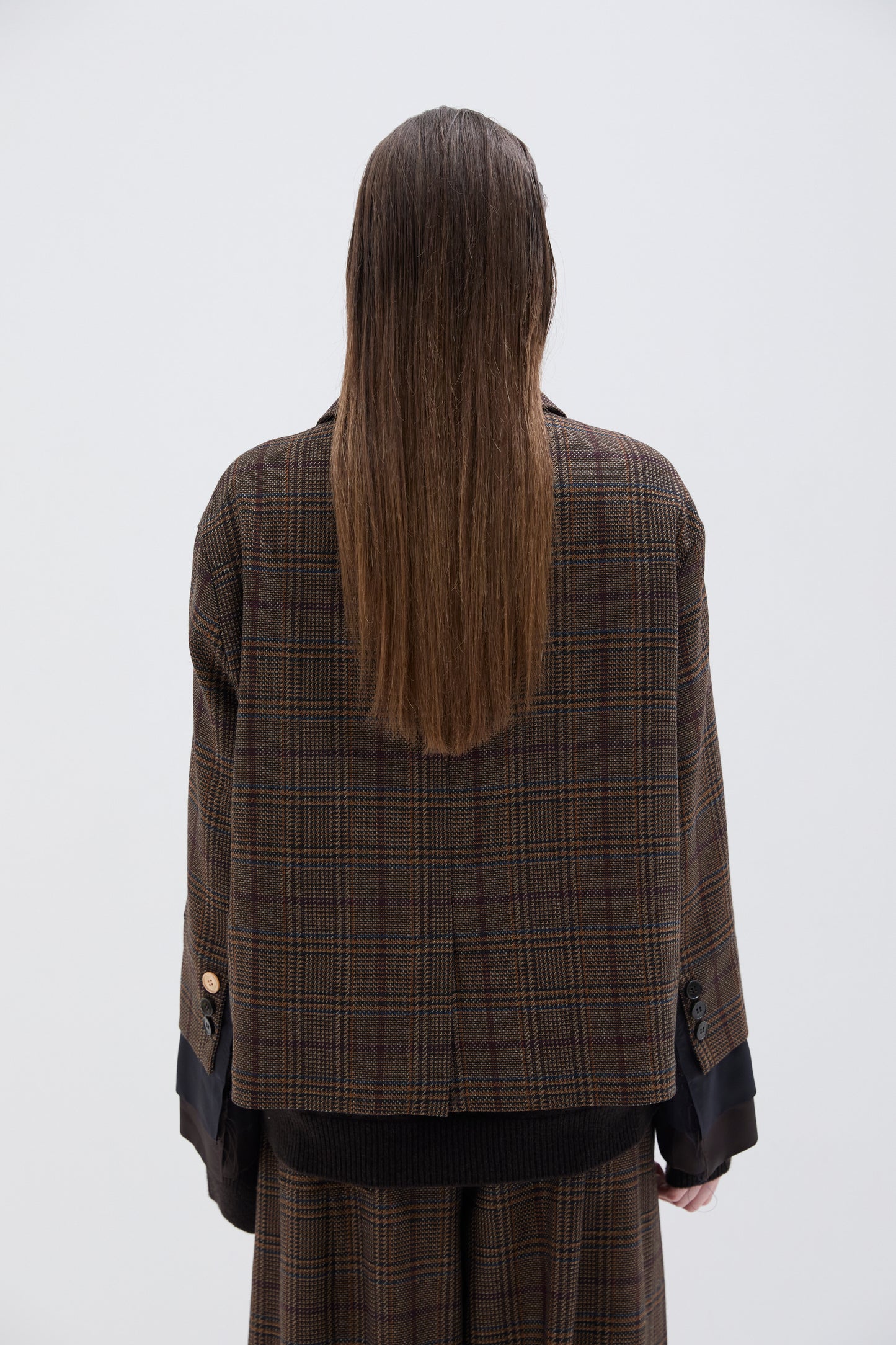 Giacca Phisique Du Role tartan wine