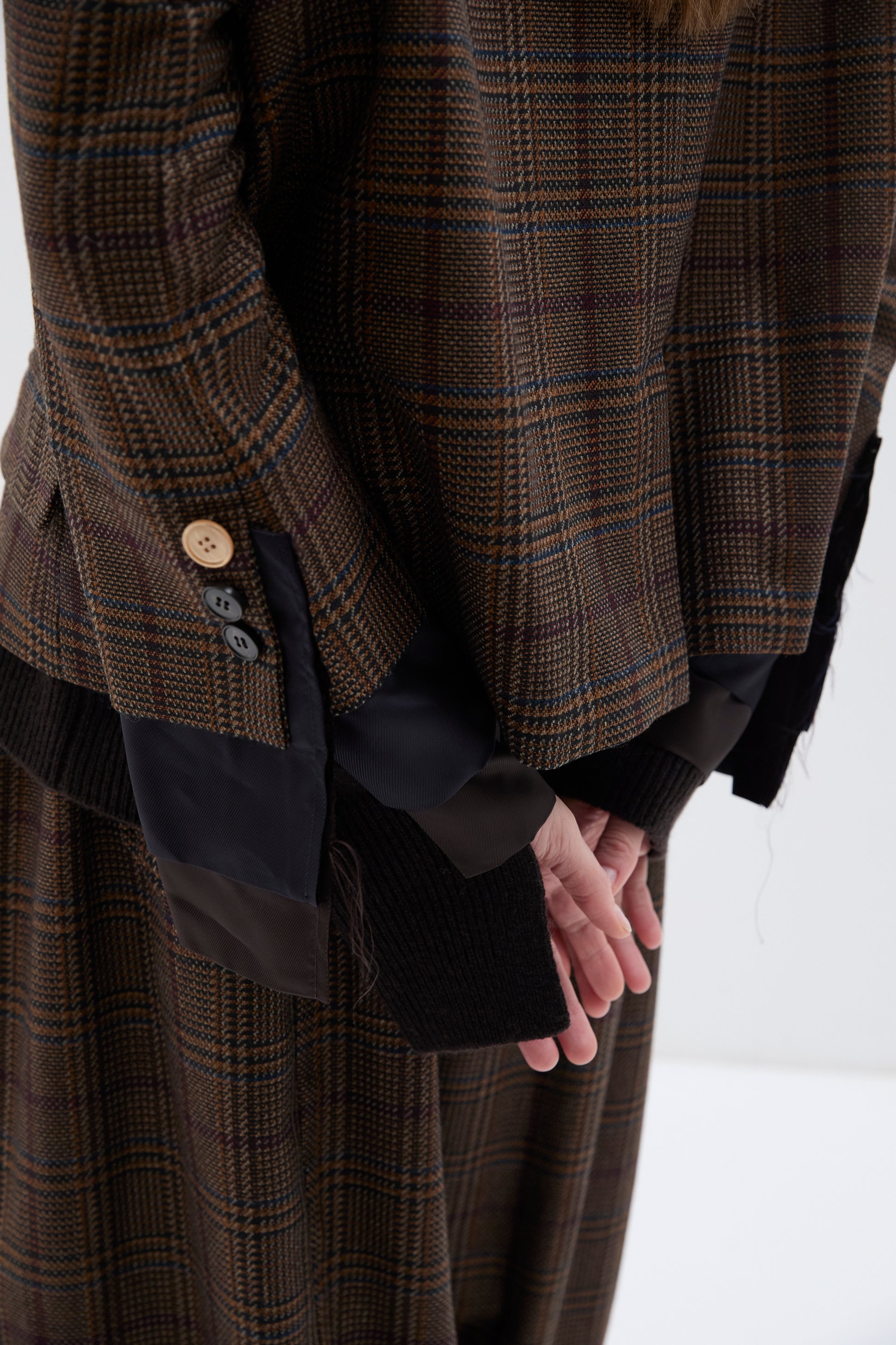 Giacca Phisique Du Role tartan wine
